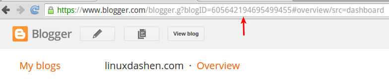blogger blog ID