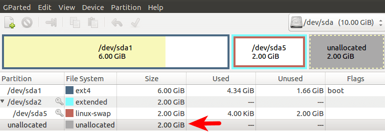 increase virtualbox disk size