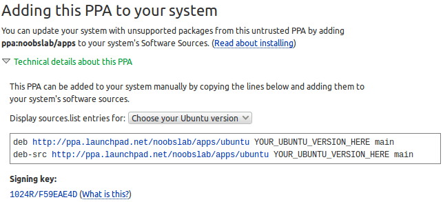 manually add ppa to debian system