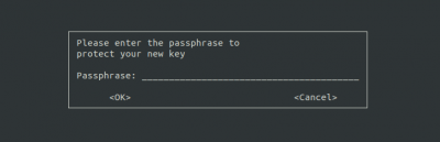 gpg key passphrase