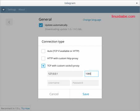 telegram proxy settings