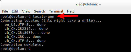 locale-gen command