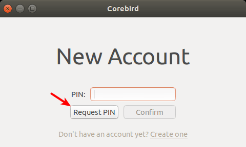  provide your twitter PIN to corebird