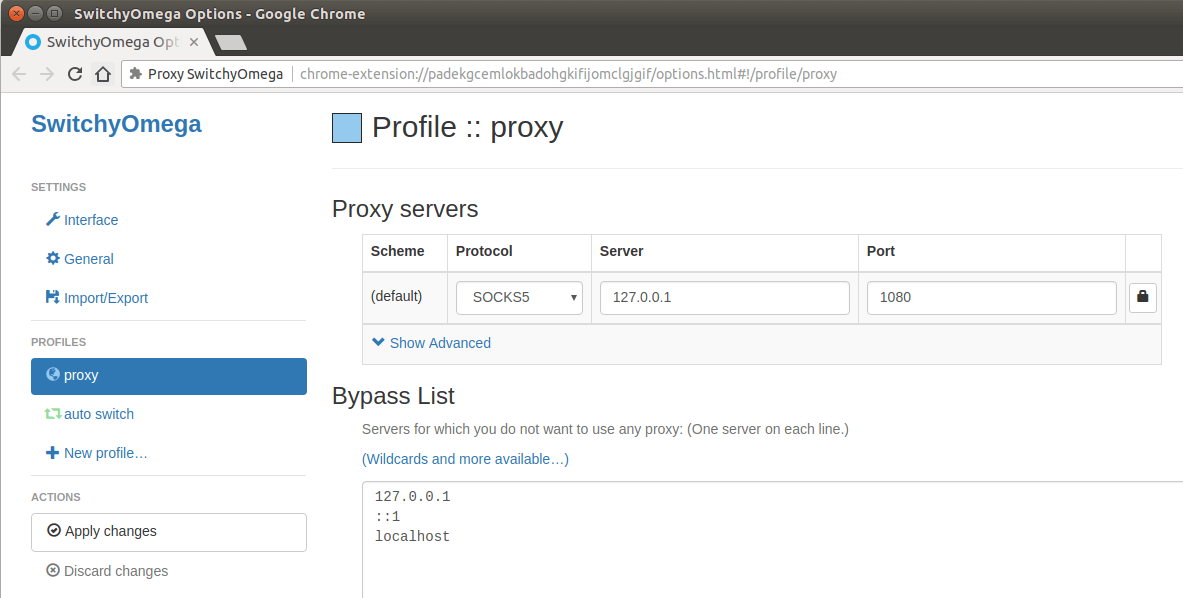 Sectionname ru настройки прокси en config proxy