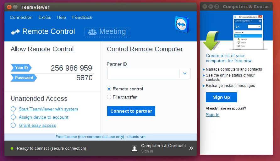 teamviewer per ubuntu