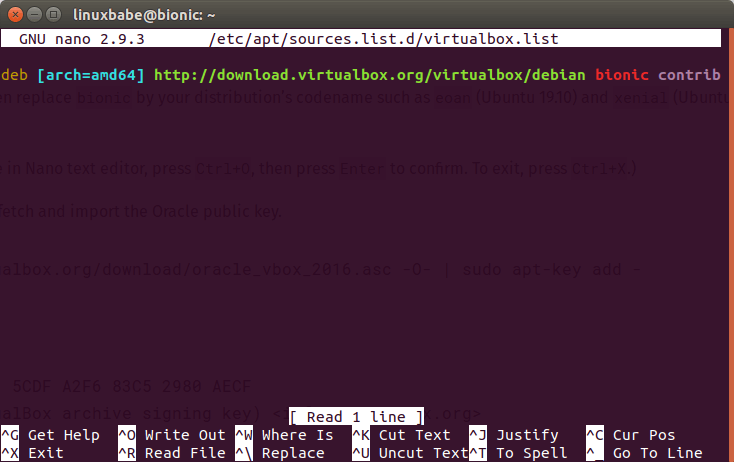 install virtualbox on ubuntu oracle repository