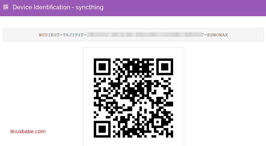 Syncthing Device ID