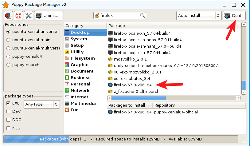 How To Install And Update Firefox On Puppy Linux Xenialpup Linuxbabe