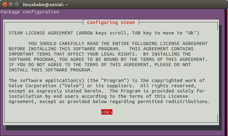 install steam on Ubuntu 16.04