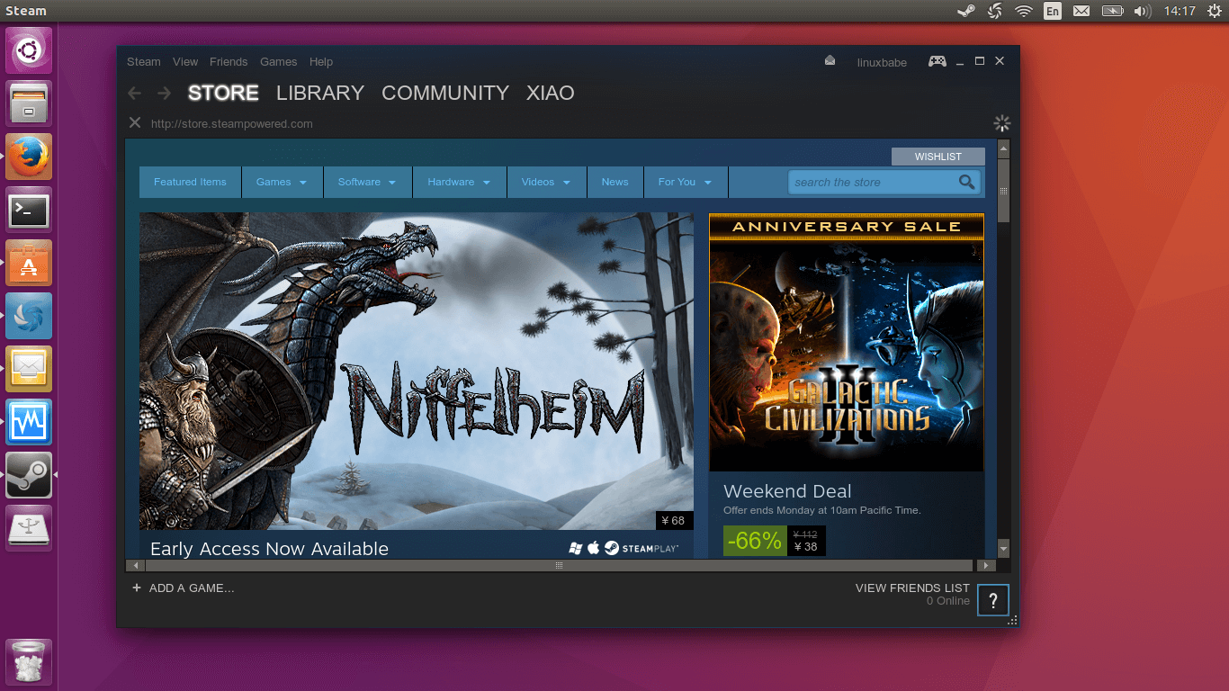 ubuntu 16.04 steam client