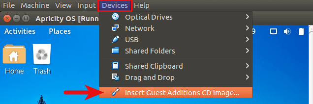 install VirutalBox guest additions in Apricity OS