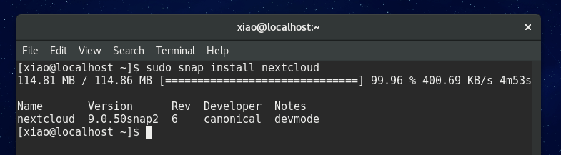 install nextcloud on arch linux fedora