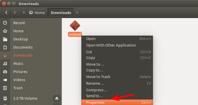 install pcloud ubuntu