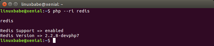 ubuntu 16.04 php7 redis extension