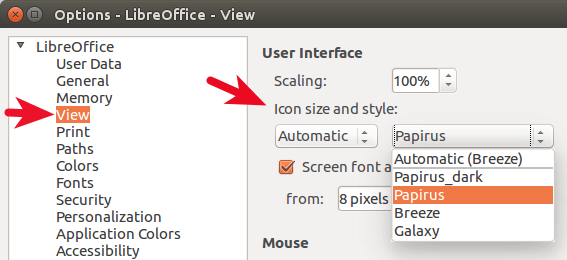 LibreOffice icon theme