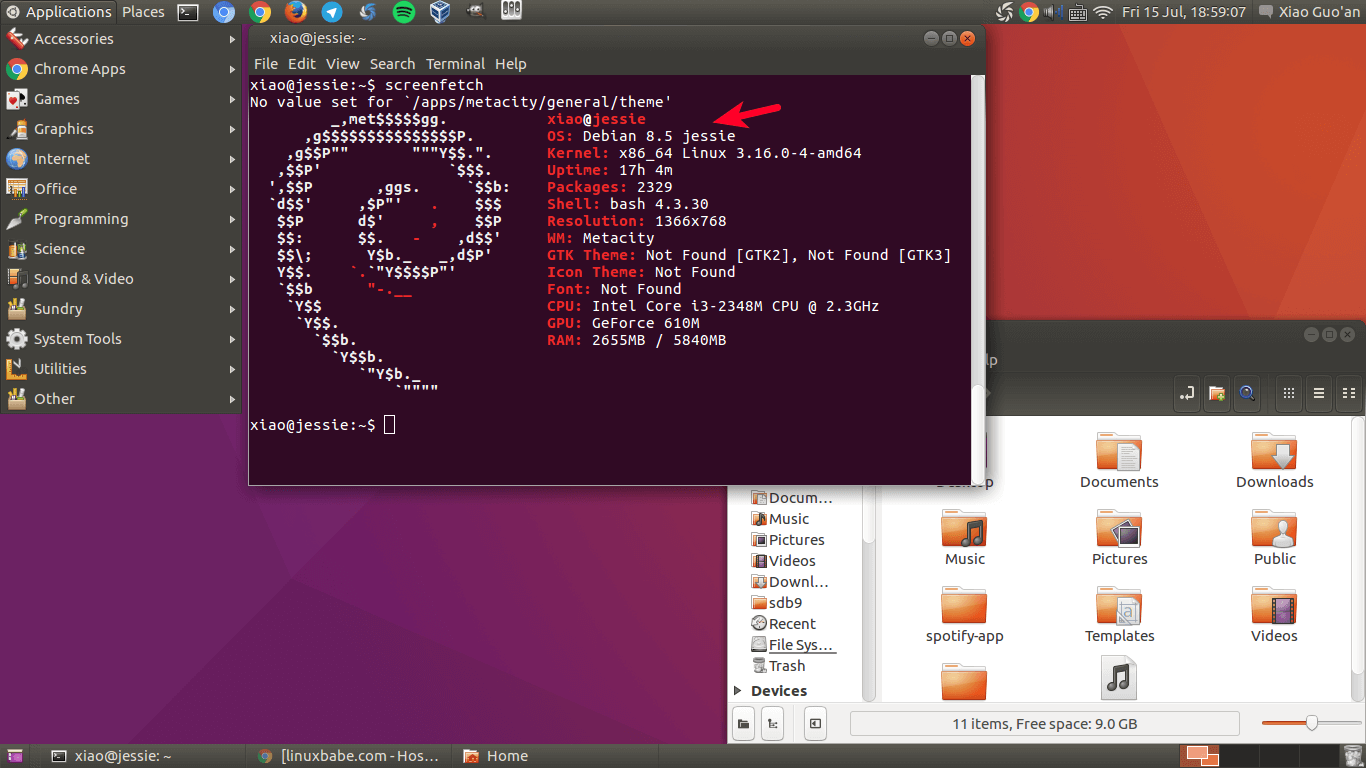 Make Debian 8 Look Like Classic Ubuntu Desktop