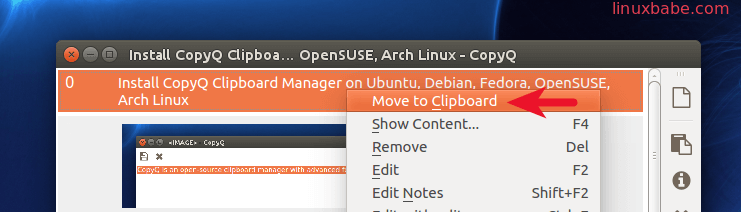 copyq best linux clipboard manager