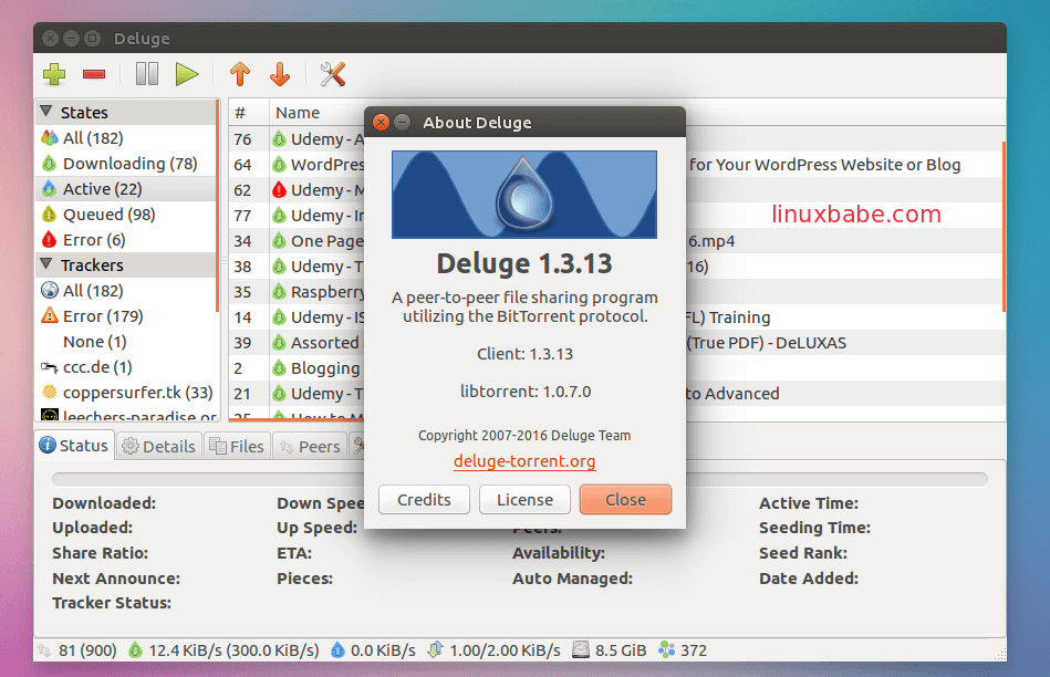 deluge bittorrent