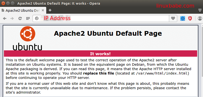 install apache 2.4.7 on Ubuntu 14.04