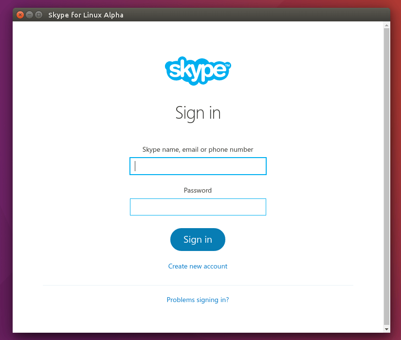skype for Linux