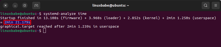 ubuntu-systemd-analyze-time