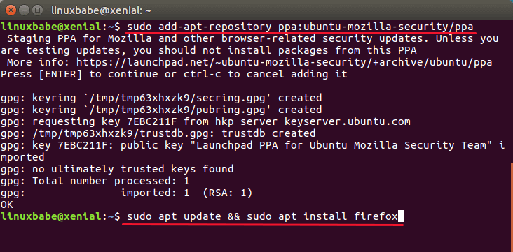 ubuntu mozilla security ppa