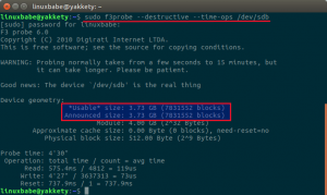 How to Check Real USB Capacity in Linux Terminal - LinuxBabe