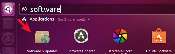 Ubuntu software & updates