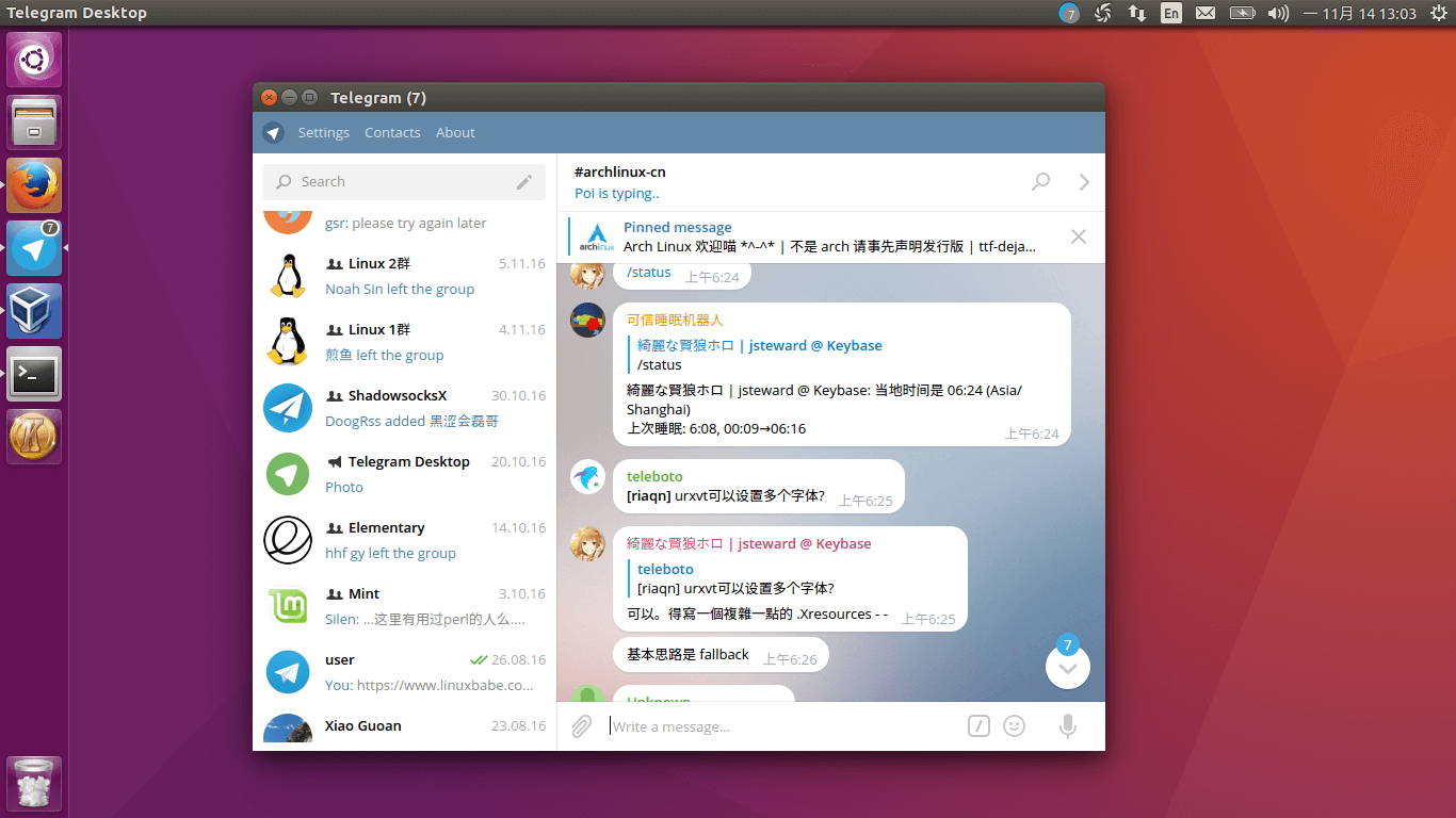 Telegram desktop