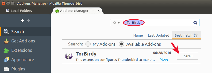 TorBirdy