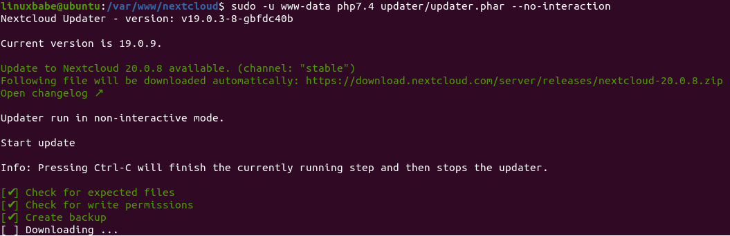 Upgrade Nextcloud From the Command Line