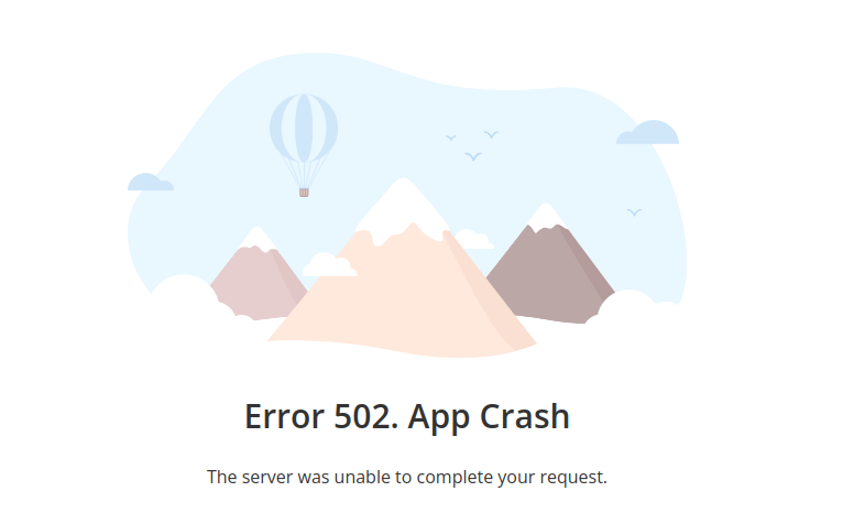 onlyoffice 502 app crashed