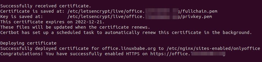 onlyoffice community server https ubuntu