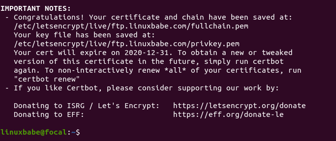 pure-ftpd ubuntu server enforce TLS encryption