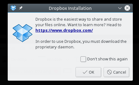 opensuse dropbox