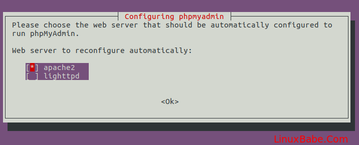 Ubuntu install phpmyadmin