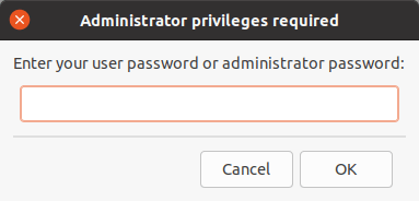 Administrator privileges required