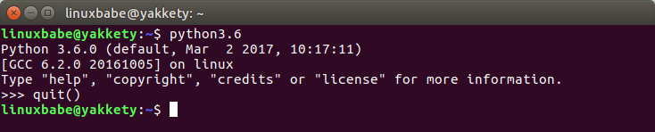 install python 3.6 ubuntu