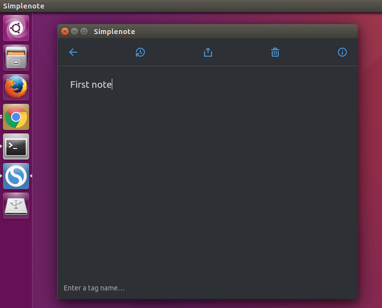 install simplenote ubuntu 16.04 Linux