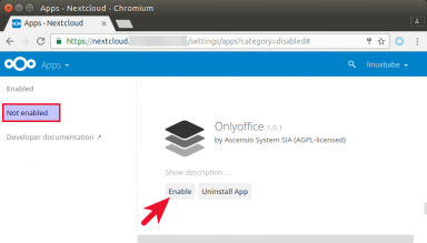 nextcloud onlyoffice integration app