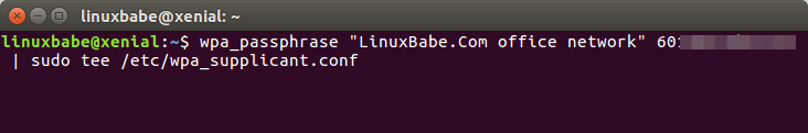 ubuntu 16.04 wifi setup command line - LinuxBabe