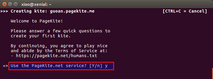 Expose Localhost to Internet with PageKite on Ubuntu