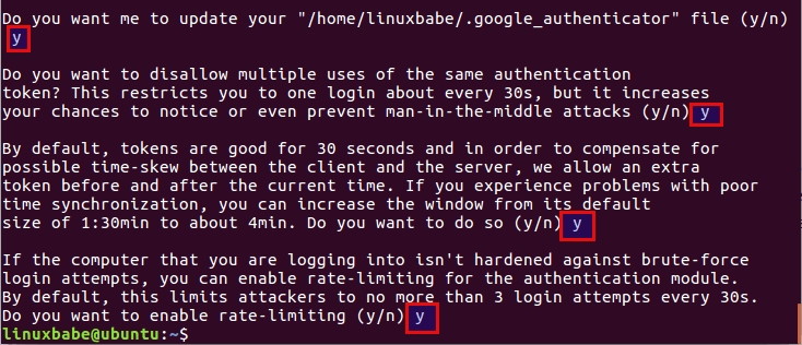 ubuntu 16.04 google authenticator