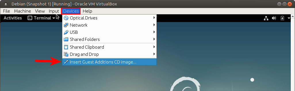 debian 9 virtualbox guest