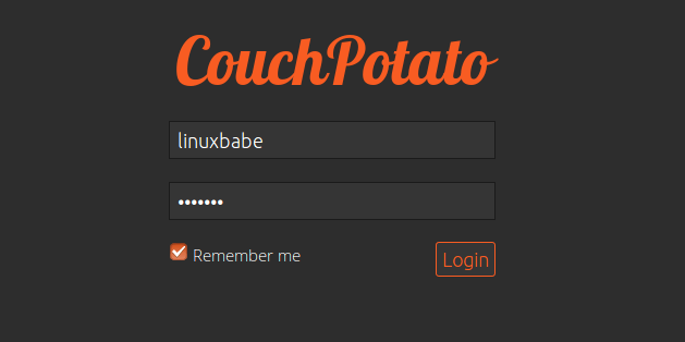 couchpotato deluge username does not exist