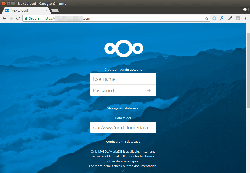 nextcloud debian 9 install with lamp