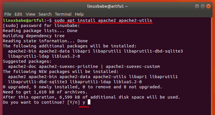 Ubuntu 17.10 LAMP