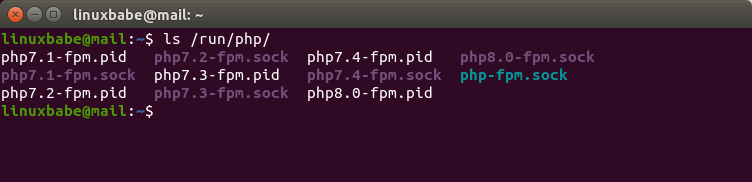 php-fpm change php version ubuntu 20.04
