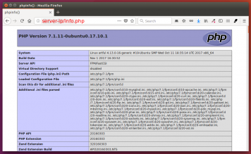 ubuntu 17.10 nginx php7.1-fpm