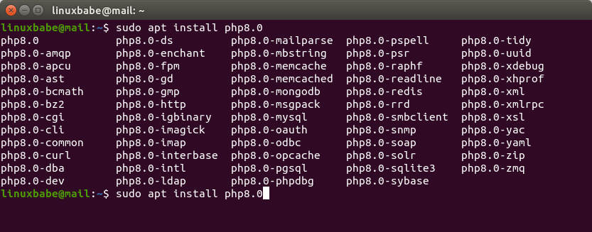 ubuntu-install-multiple-php-versions